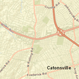Catonsville Street Map