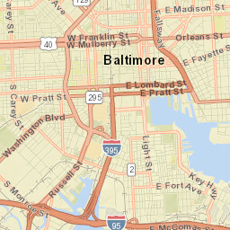 Baltimore Street Map