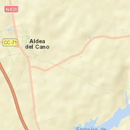 Aldea del Cano Street Map