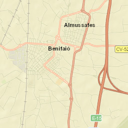 Benifaió Street Map