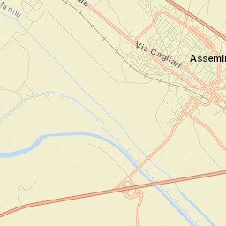 Assemini Street Map