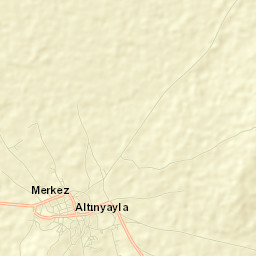 Altınyayla Street Map