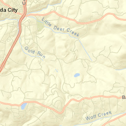 Nevada City Street Map