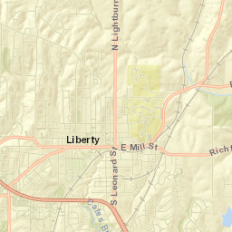 2-84 East Kansas Street Liberty MO Street Map