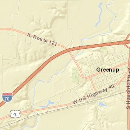 Greenup Street Map