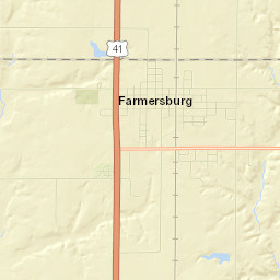 Farmersburg Street Map