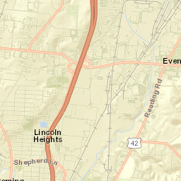 Lincoln Heights Street Map