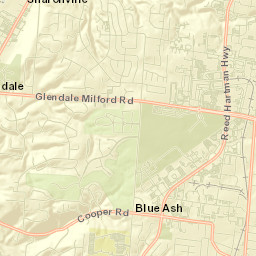 Evendale Street Map