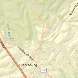 Clarksburg Street Map