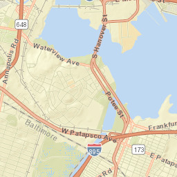 Baltimore Highlands Street Map