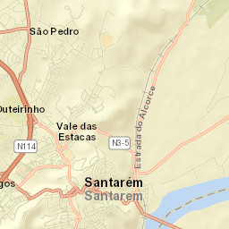 Santarém Street Map