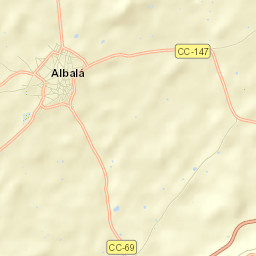 Albalá Street Map