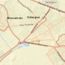 Selargius Street Map
