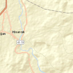 Hisarcık İlçesi Street Map