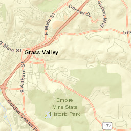 Grass Valley Street Map