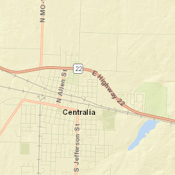 Centralia Street Map