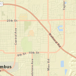 Bartholomew County Street Map