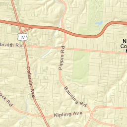 Groesbeck Street Map