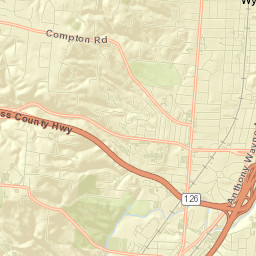 Wyoming Street Map