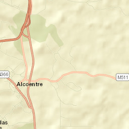 Alcoentre Street Map