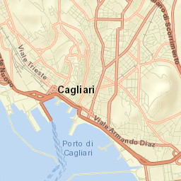 Cagliari Street Map