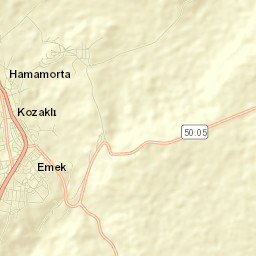 Kozaklı İlçesi Street Map
