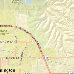 Bloomington Street Map