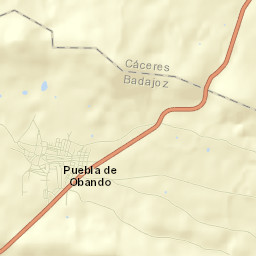 Puebla de Obando Street Map