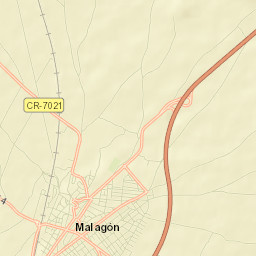 Malagón Street Map