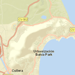 Cullera Street Map