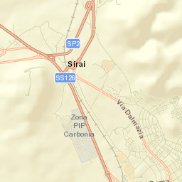 Carbonia Street Map