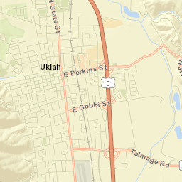 Ukiah Street Map