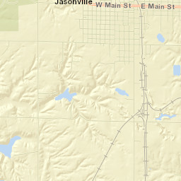 Jasonville Street Map