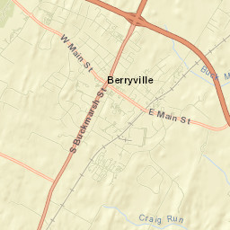 Berryville Street Map