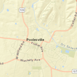 Poolesville Street Map