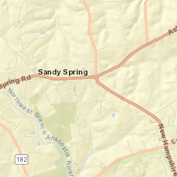Ashton-Sandy Spring Street Map