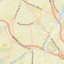 Glen Burnie Street Map