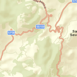 Santa Severina Street Map