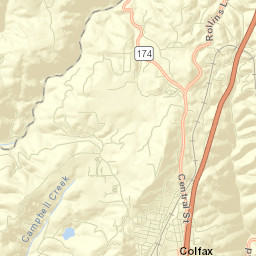 Colfax Street Map