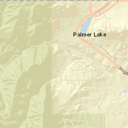 Palmer Lake Street Map