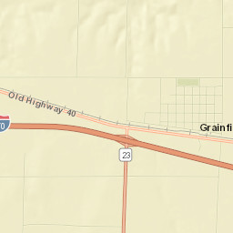 Highway 23, Grainfield, KS 67737, USA Street Map