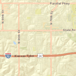 Wyandotte County Street Map