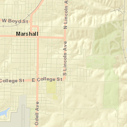 Marshall Street Map