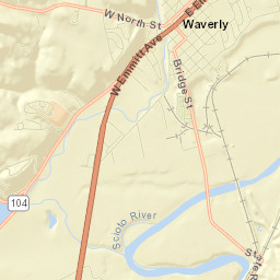 Waverly Street Map