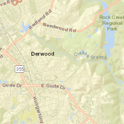 Derwood Street Map