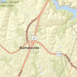 Burtonsville Street Map