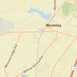 Wyoming Street Map