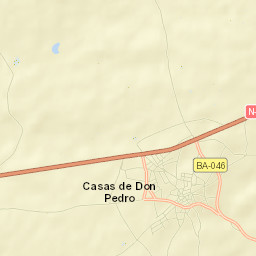 Casas de Don Pedro Street Map