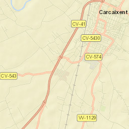 Carcaixent Street Map