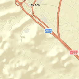 Favara Street Map